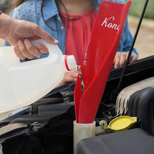 Flexible Funnel for Oil Change, Form a Funnel for Automotive Use. Oil Change Equipment for Oil Filter and Drain Plugs in Awkward Places. Flex Oil Drain Sheet Can be Molded Into Different Shape - Image 4