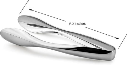 Cuisinox Polished Stainless Steel Serving Tongs, 9.5"