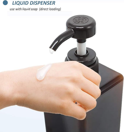 Pump Bottle, Refillable Plastic Empty Lotion Soap Dispenser Liquid Container for Bathroom Shampoo and Body Wash, 15oz/450ml Amber 2 Pack