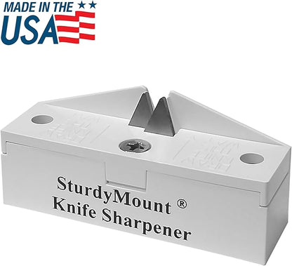 AccuSharp Knife Sharpening Tool for Restoration, Diamond-Honed Tungsten Carbide Blade Sharpener with Sturdy Mount, Helps Revive, Hone, & Restore Kitchen Knives & All Blades