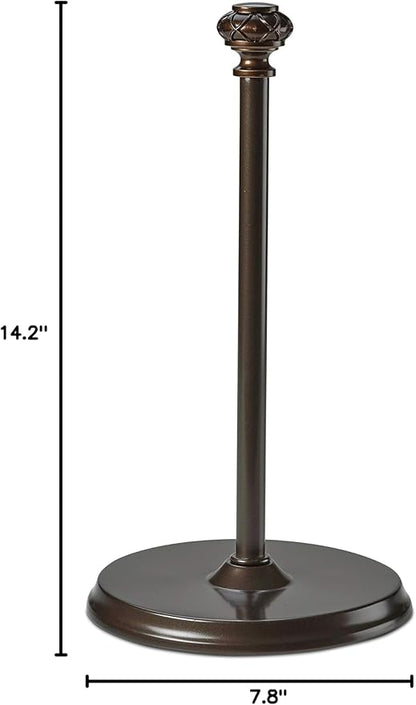 Paper Towel Holder Stand for Countertop, Decorative Freestanding Paper Towel Holder with Non-Slip Weighted Base, Heavy-Duty & Durable, Fits Regular & Jumbo Rolls, Oil Rubbed Bronze - Image 10