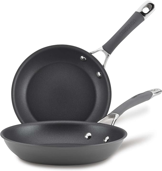 Circulon 83905 Radiance [hard anodized] Nonstick Frying pan set / Skillet Set - 8.5 Inch and 10 Inch, Gray by Circulon