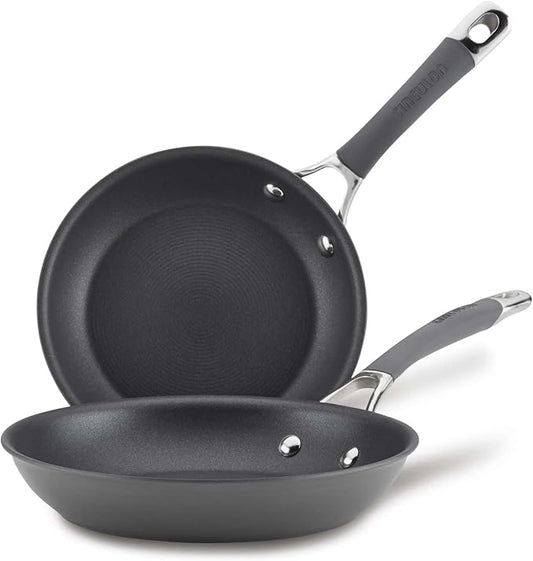 Circulon 83905 Radiance [hard anodized] Nonstick Frying pan set / Skillet Set - 8.5 Inch and 10 Inch, Gray by Circulon