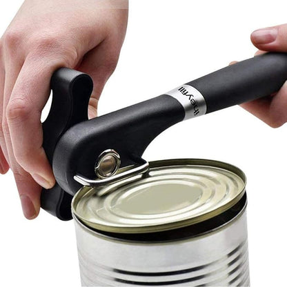 Safety Manual Can Tin Opener,Stainless Steel Ergonomic Anti Slip Design with Smooth Edge Side Cut No Sharp Cuts Can Opener,Lid Lifter that Won't Touch Food by Unknown