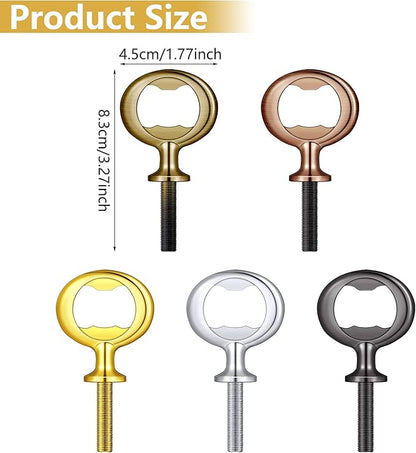 Patelai 20 Pieces Metal Bottle Opener Kit Blank Stainless Steel Bottle Opener Inserts Hardware for Wedding Wine Party DIY Project Craft Wood Turning - Image 2