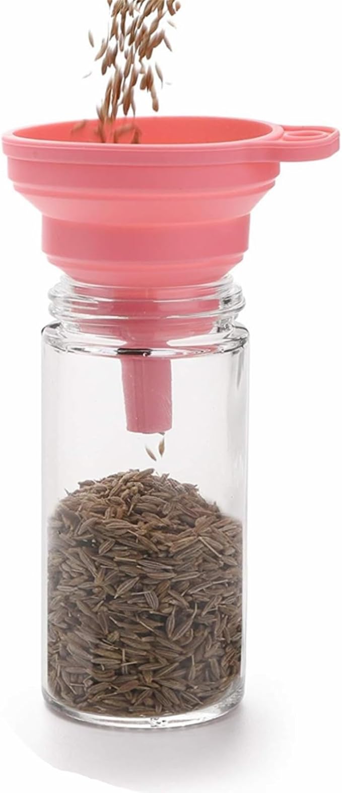 Tebery 12 Pack Round Spice Bottles 3oz Glass Spice Jars with Silver Metal Lids, Shaker Tops, Wide Funnel and Labels - Image 3