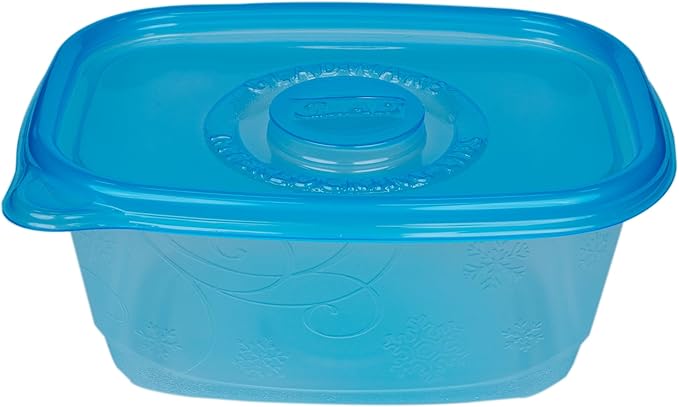 Glad GladWare FreezerWare Food Storage Containers with Lids, Large Rectangle BPA Free Plastic for Freezing Soups Meals and Batch Cooking, Crack Resistant, Microwave Dishwasher Safe, 64 Oz, 2 Count - Image 4