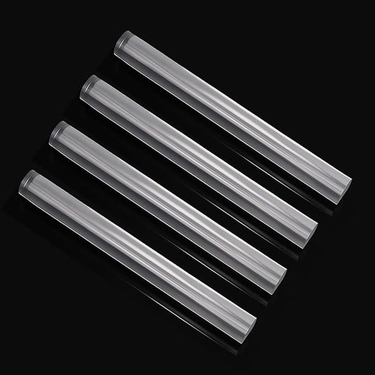 4pcs Acrylic Clay Roller, Plastic Clear Round Tube Roller Pin Polymer Clay Tools for DIY Handmade Crafts Handmade Art Supplies by Unknown