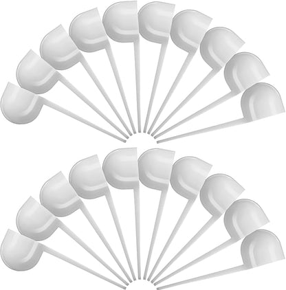 Patelai 20 Pack 15ml/15cc Plastic Tablespoon White Measuring Spoons Long Handle Tablespoon for Coffee, Pet Food, Grains, Protein, Spices and Other Dry Goods