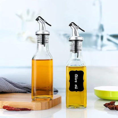Accguan Oil Dispenser,6oz Leakproof Olive Oil Dispenser,Set with Sticker and Pen,Suitable for Storing Olive Oil, Vinegar and Other Liquids (30 PCS) - Image 4