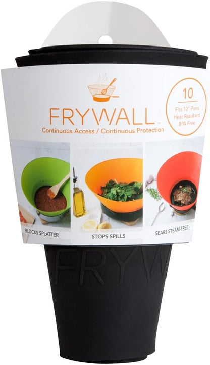 Frywall 10 (Medium) - Black - Splatter Guard, as Seen on Shark Tank - Image 2