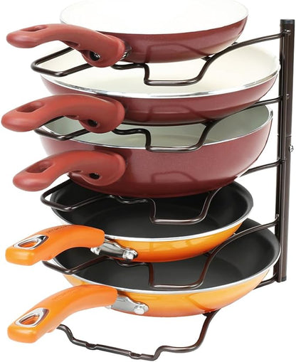Deco Brothers Pan Organizer Rack for Kitchen Cabinet and Counter, Bronze by DecoBrothers
