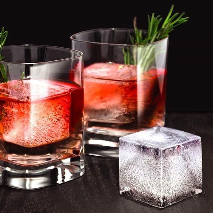 Tovolo Large 2” King Cube Ice Tray Charcoal Gray Ice Cube Trays for Whiskey Cocktails Smoothies, Big Square Ice Cube Mold Silicone Freezer Tray for Perfect Rock Cubes BPA Free Dishwasher Safe - Image 5