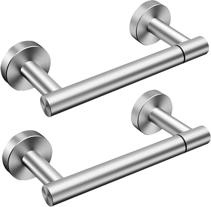 Day Moon™ - Toilet Paper Holder - Modern Roll Holder for Bathroom - 2 Pack - Wall Mount, Brushed Nickel by DayMoonDesigns