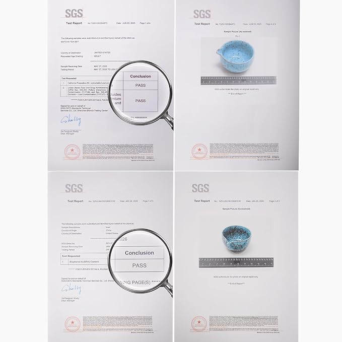 Matcha Whisk Set - Microwave Safe Ceramic Bowl with Spout, BPA-Free Japanese Matcha Kit with Holder & Stainless Steel Sifter, 4 PCS Gift Set
