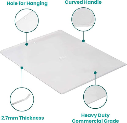Commercial Quality Baking Sheet Pan Set, Pure Aluminum, Wrap Resistant, Large Flat Cookie Sheet 18" x 14", 100% Recycled Flat Baking Sheet Commercial Grade - The Natural Aluminum Collection