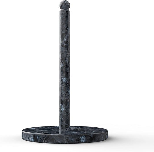 Koville Norwegian Natural Granite Paper Towel Holder Countertop, Genuine Stone Paper Towel Holder Stand for Kitchen Organization/Storage, Fit for Standard or Jumbo-Sized Rolls(Blue Pearl) by Koville