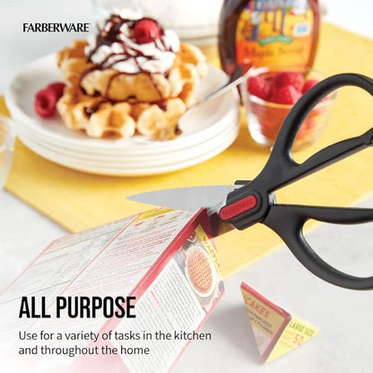 Farberware Self-Sharpening Stainless Steel All-Purpose Shears with Edgekeeper Sleeve - Image 7