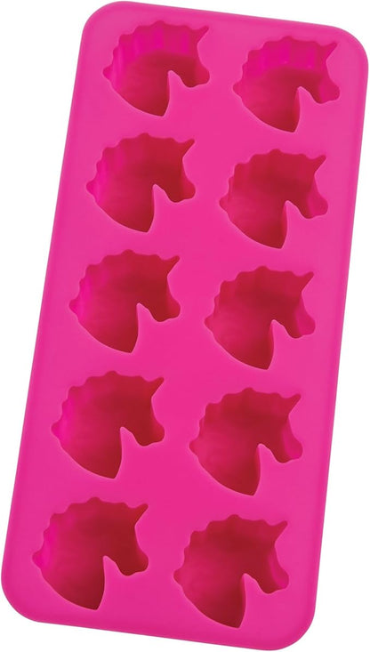 HIC Kitchen Silicone Unicorns Ice Cube Tray, Non-Stick, Makes 10 Unicorns