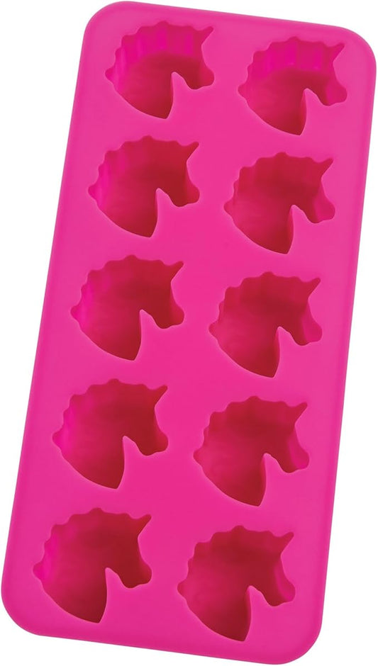 HIC Kitchen Silicone Unicorns Ice Cube Tray, Non-Stick, Makes 10 Unicorns