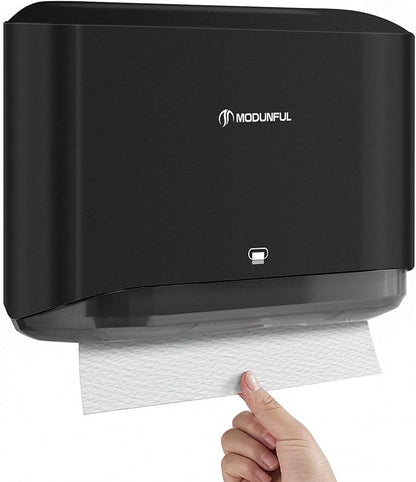   , Multifold/Trifold/C Fold Papers Dispenser, Bathroom Hand Towels Wall Mounted Tissue Holder, No-Drill Adhesive Commercial or Home Black by modunfulbathroom