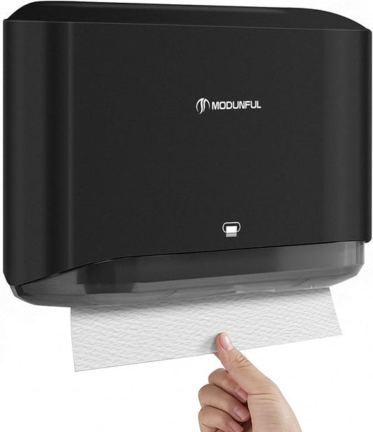   , Multifold/Trifold/C Fold Papers Dispenser, Bathroom Hand Towels Wall Mounted Tissue Holder, No-Drill Adhesive Commercial or Home Black by modunfulbathroom