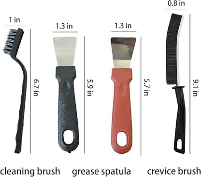 7 Pcs Multi-Purpose Crevice Cleaning Brush Tool for Stubborn Kitchen Grease Stains, Bathroom Crevices, Window Gutters, Tiles and Faucets - Image 2