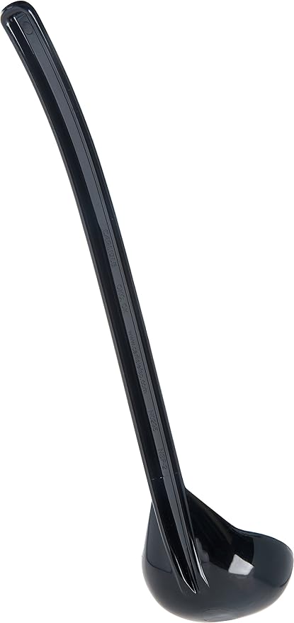 CARLISLE FOODSERVICE PRODUCTS 029503 Carly Plastic Dressing/Serving Ladle, 1 oz./9.5", Black