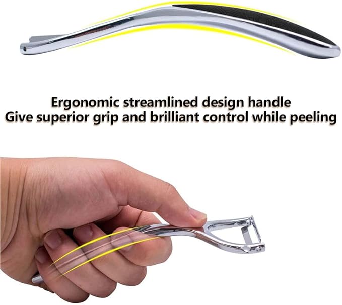 Vegetable peelers for Kitchen, Y shaped peeler for Vegetables, Fruits, Potatoes with Ergonomic Grip, 1 Pack - Image 5