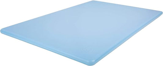 18 x 12 Large Blue Plastic Cutting Board for Fish, Seafood, Shellfish - 1/2 Inch Thick HDPP, NSF and Commercial Grade by ThirteenChefs