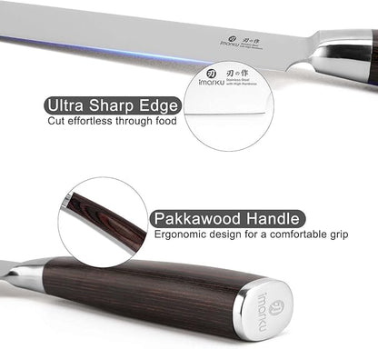 imarku Japanese Chef Knife - Sharp Kitchen Knife 8 Inch Chef's Knives HC Steel Paring Knife, Unique Gifts for Men and Women, Gifts for Mom or Dad, Kitchen Gadgets with Gift Box, Mothers Day Gifts - Image 5