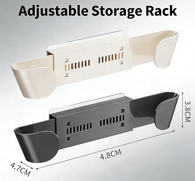 Universal Pot Lid Holder Organizer for Cabinet - 2 Pack Pan Lid Organizers, Inside Door Wall Mount Pots Top Rack White