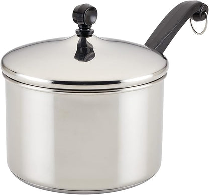 Farberware Classic Stainless Steel Sauce Pan/Saucepan with Lid, 3 Quart, Silver by Farberware