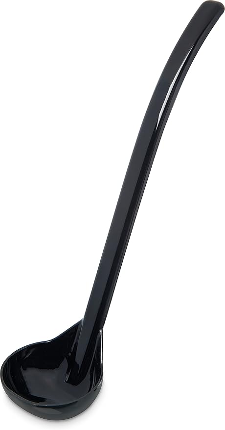 CARLISLE FOODSERVICE PRODUCTS 029503 Carly Plastic Dressing/Serving Ladle, 1 oz./9.5", Black