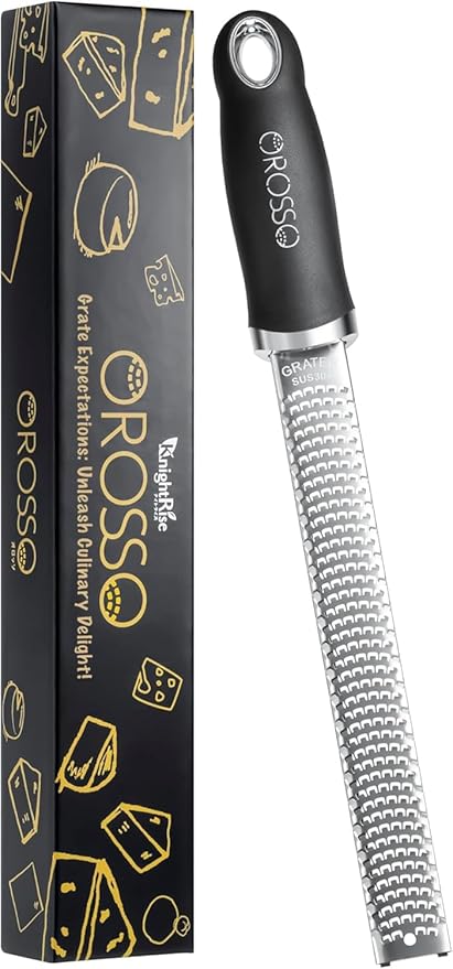 Grater, Lemon Zester Cheese Grater, Cheese Shavings, Parme Cheese, Ginger, Garlic, Zester Grater (black) by Unknown