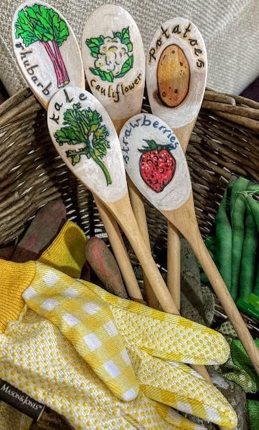 Kitchen Wooden Spoons Mixing Baking Serving Utensils Puppets 12 In - 12 Pack - Image 7