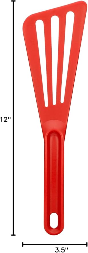 Matfer Bourgeat Exoglass® High Temperature Pelton Spatula, Red - Image 9