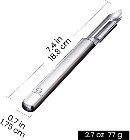Vegetable Peeler, Ultra Sharp Potato Peeler, Best for Veggie & Fruit, Seamless One-Piece Design, Peel Both Ways - Left & Right-Hand Friendly, Dishwasher Safe, 5-Year Warranty