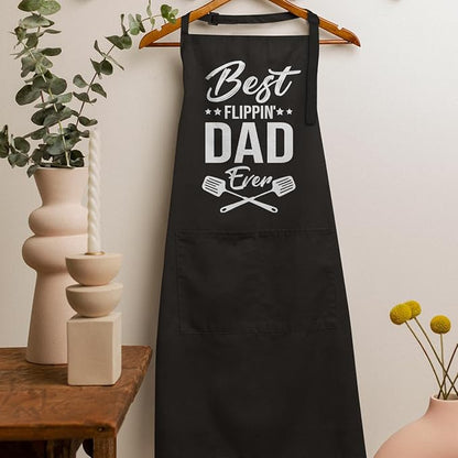 SANDJEST Funny Mens Aprons with Pockets for BBQ Grilling Cooking Grandpa Husband Apron for Birthday Christmas Father's Day