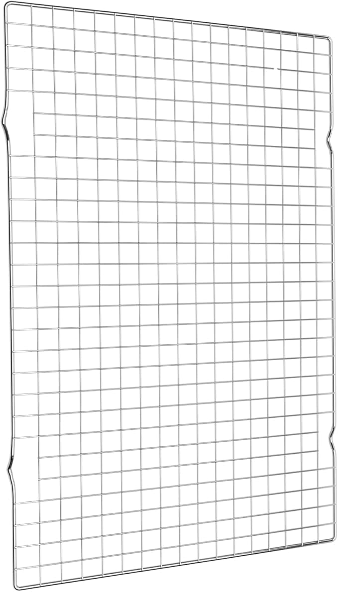 Cooling Rack for Baking, 16x10 Inches Baking Rack, Thick Wire Cookie Rack for Cooking, Roasting, Grilling, Drying, Oven Safe, Fits Half Sheet Pan by Briout