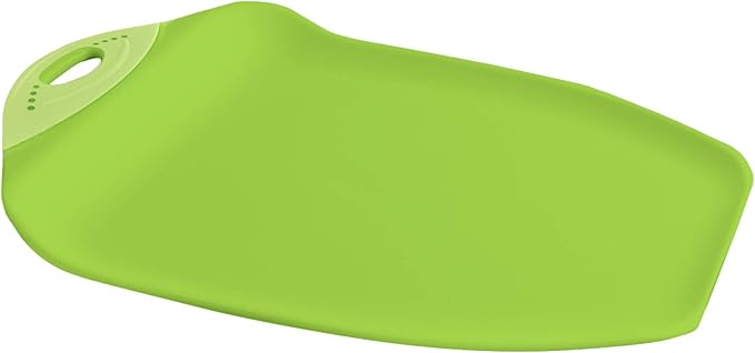 Dexas Chop & Scoop Cutting Board, 9.5 by 13 inches, Solid Green, 322-J383 - Image 4
