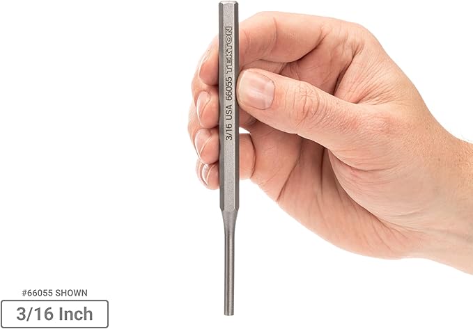 TEKTON Pin Punch Set, 9-Piece (1/16-3/8 in.) | PNC92001 | Made in USA