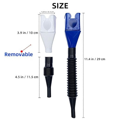 4PCS Funnels for Automotive Use,Retractable Auto Fuel Funnel for Oil Change,Filling Water,Gasoline,Coolant in Cars - Image 3