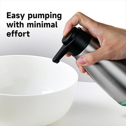 AIKE 15fl.oz Stainless Steel Liquid Soap Dispenser for Dish and Hand Soap - Image 3
