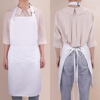 Large Chef Apron for Men and Women, Cooking Kitchen Aprons with 2 Large Pockets Water Oil Resistant