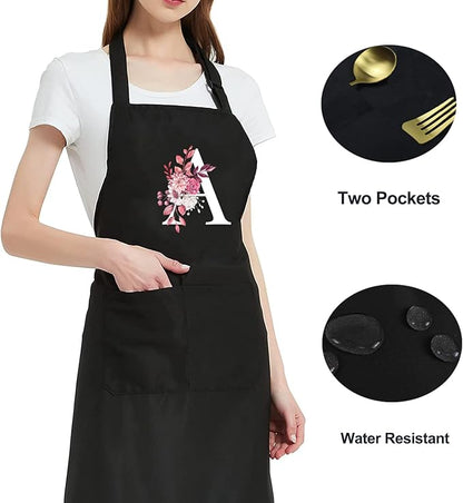 Personalized Aprons for Women with Pockets, Cute Aprons for Women Chef Baking, Cooking Gifts for Mom Birthday