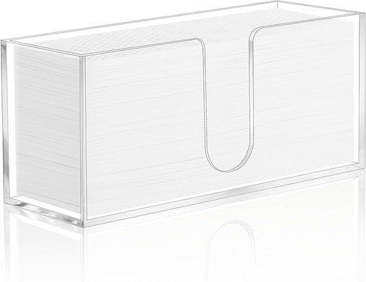 1PACK Paper Towel Holder, Countertop Paper Towel Dispenser Bathroom Paper Hand Towels Dispensers Clear Acrylic Napkin Holder Suitable for Z-fold, C-fold or MultiFold Trifold for Bathroom Kitchen by Unknown