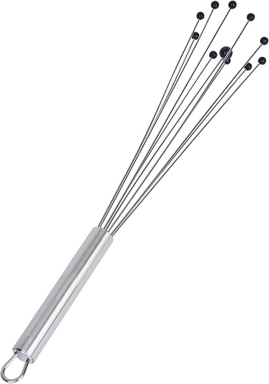 Restaurantware 12.5 in Stainless Steel Ball Whisk with Silicone Tips - 24 Pack - German Standard Sauce & Gravy Whisk, Non-Scratch, Dishwasher Safe - Non-Stick Safe Silicone Ball Whisk for Baking by Restaurantware