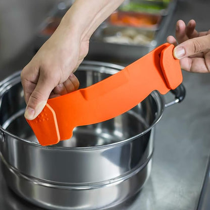 Clip On Strainer Silicone for all Pots and Pans, AUOON Pasta Strainer Clip on Food Strainer for Meat Vegetables Fruit Silicone Kitchen Colander - Image 5