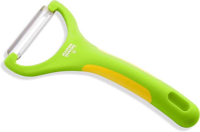 Kuhn Rikon Piranha Y Peeler with Serrated Stainless Steel Blade, Green, 6.25 inches - Image 2